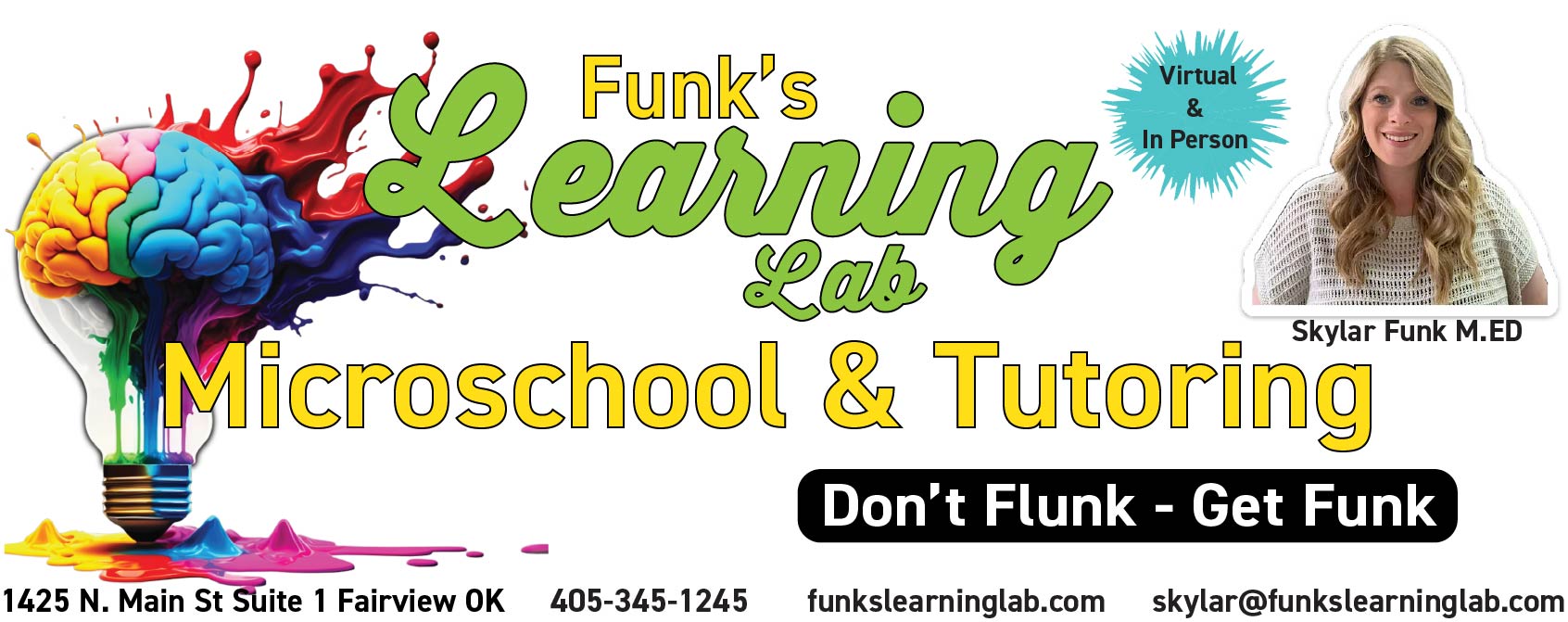 Funk's Learning Lab Microschool and Tutoring 
Don't Flunk - Get Funk